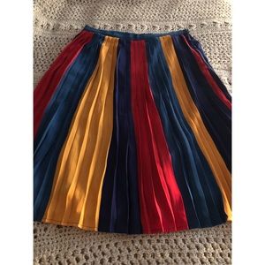 Pleated multi-colored skirt from ModCloth
